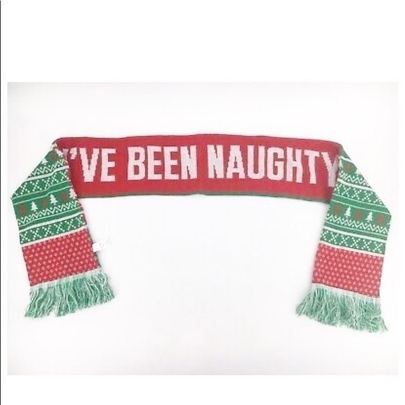 REVERSIBLE Naughty Nice Christmas Scarf - Picture 4 of 8
